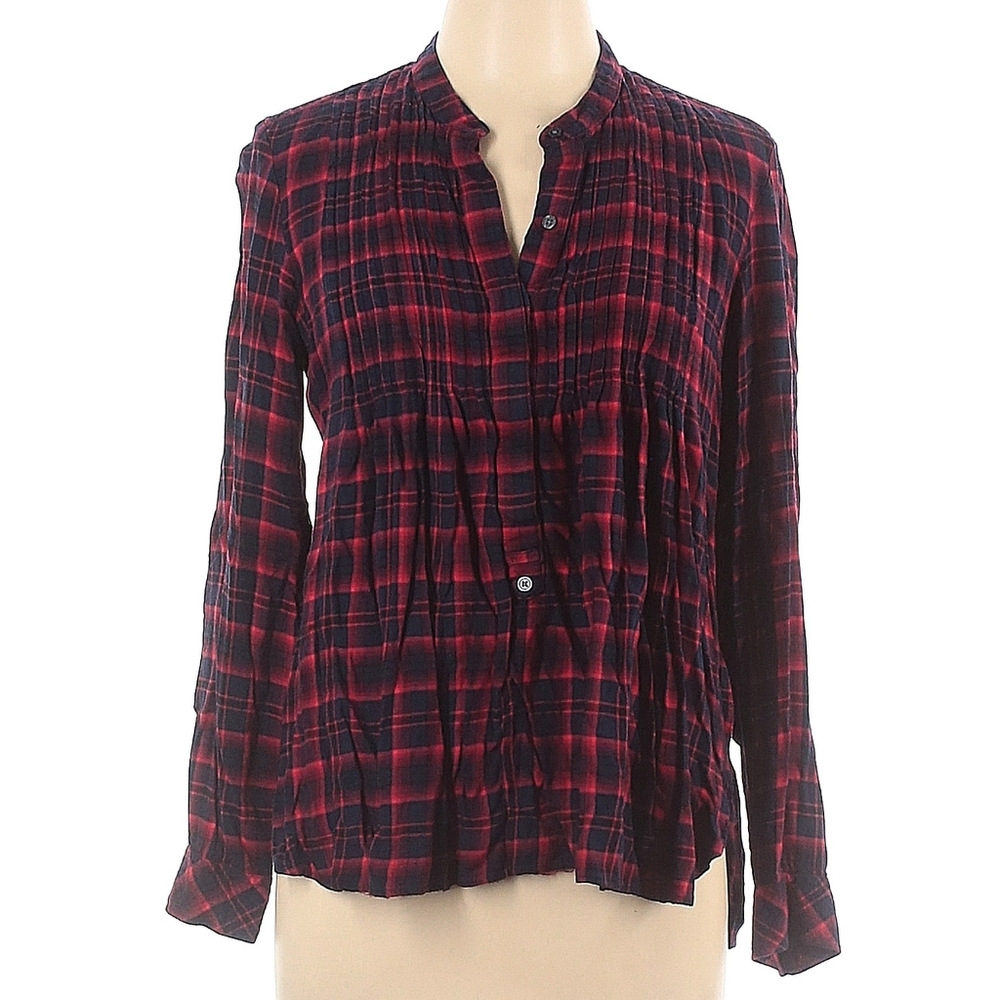 Vintage Gap Popover Plaid Shirt in Rayon